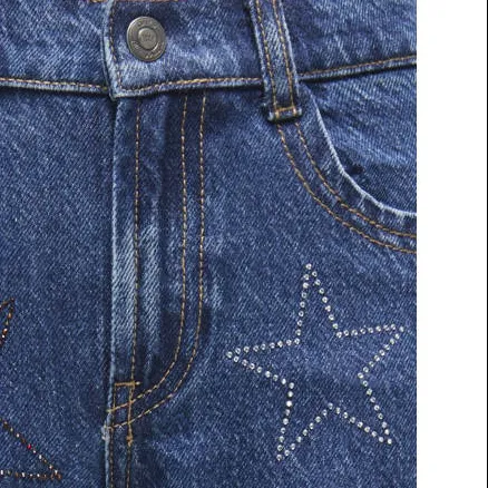 KIDS ONLY GIRL straight leg straight leg jeans medium blue denim, foto 4