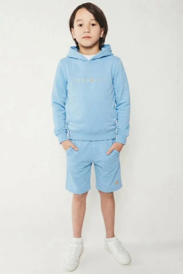 TYGO & vito regular sweatshort lichtblauw