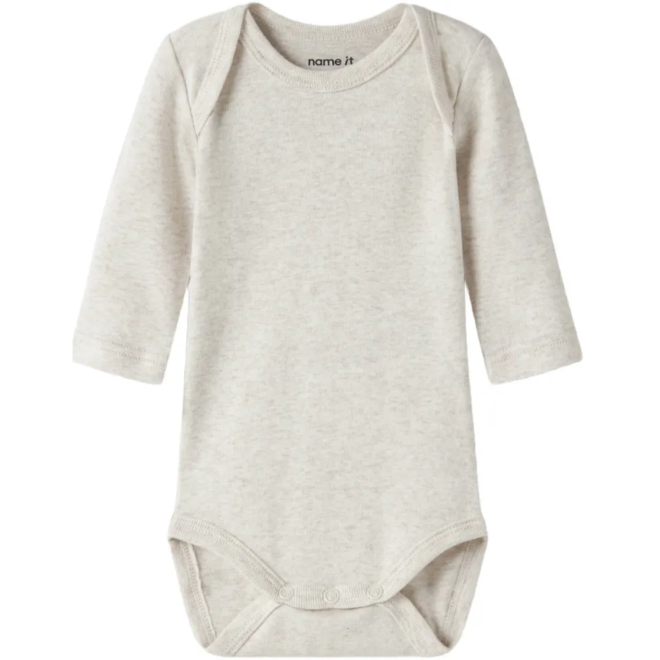 NAME IT BABY romper - groen/wit/grijs (set van 3), foto 4