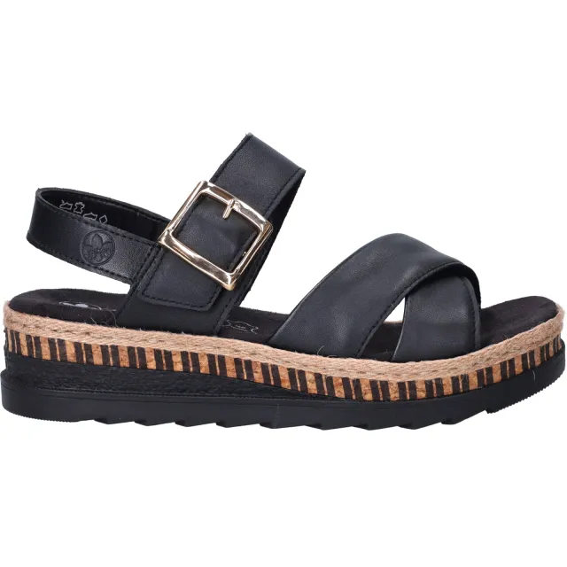 Rieker sandalen zwart