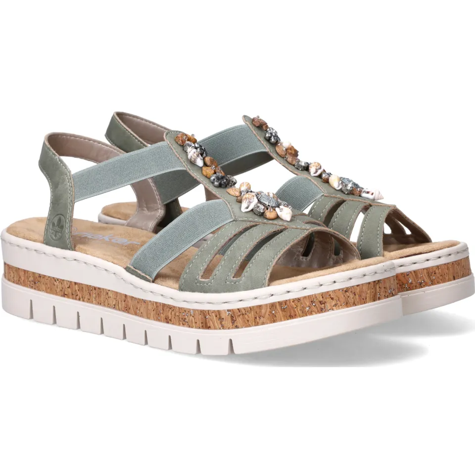 Rieker F-leest sandalen groen, foto 6