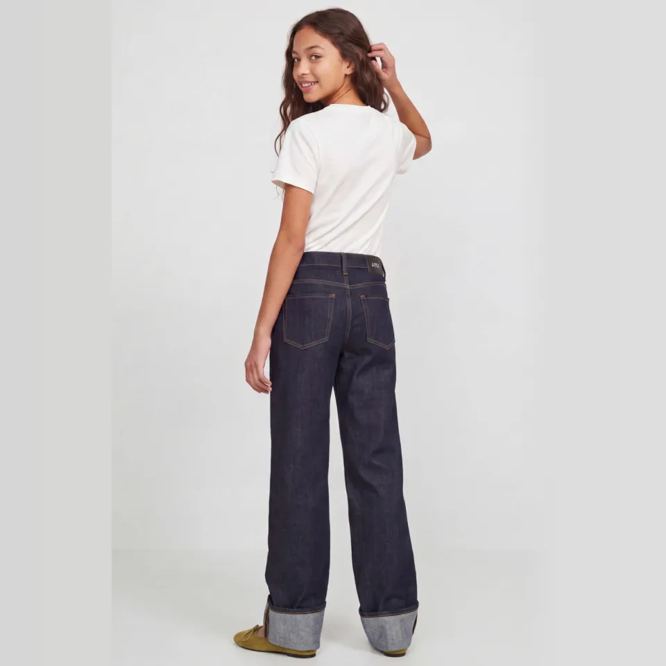 JJXX GIRL JXTOKYO regular fit wide leg jeans - donkerblauw, foto 3
