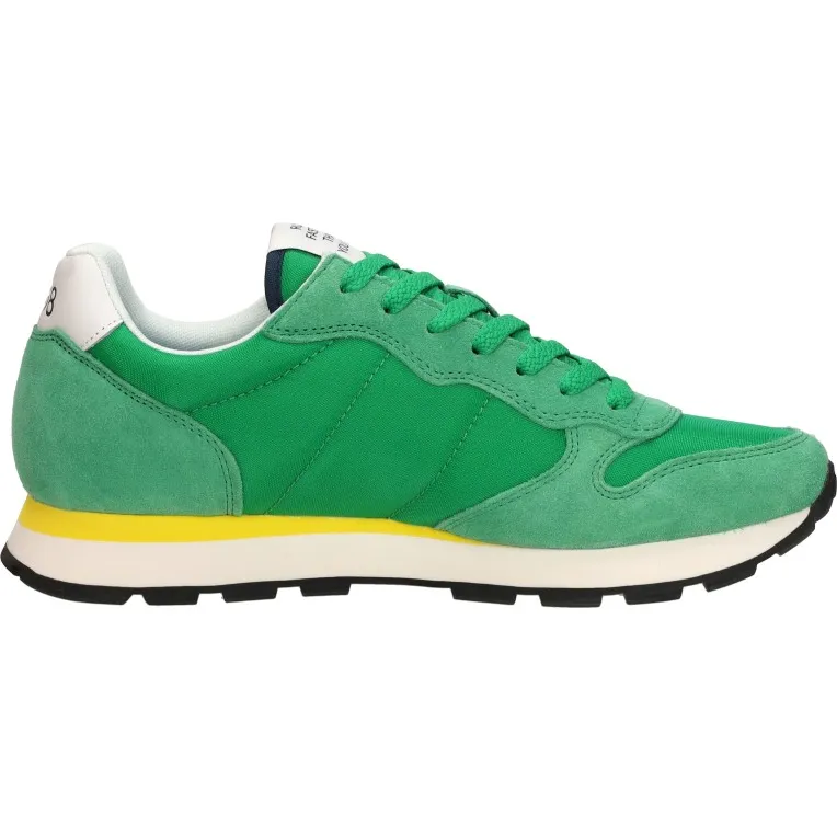 Sun68 Tom Solid lage sneakers groen