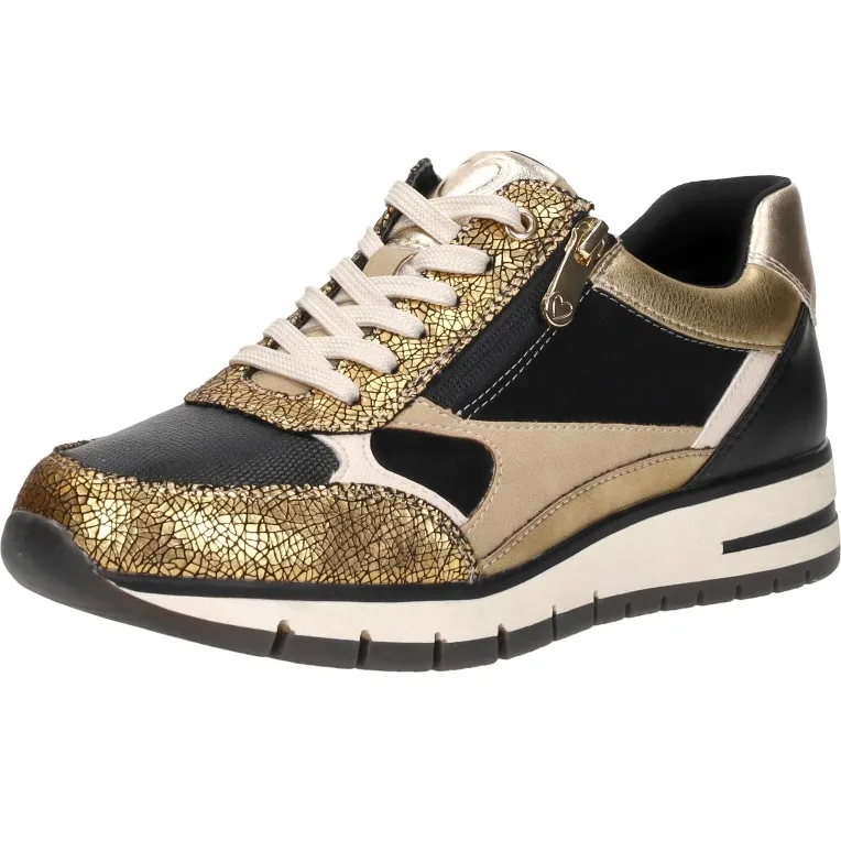 Marco Tozzi lage sneakers goud, foto 3