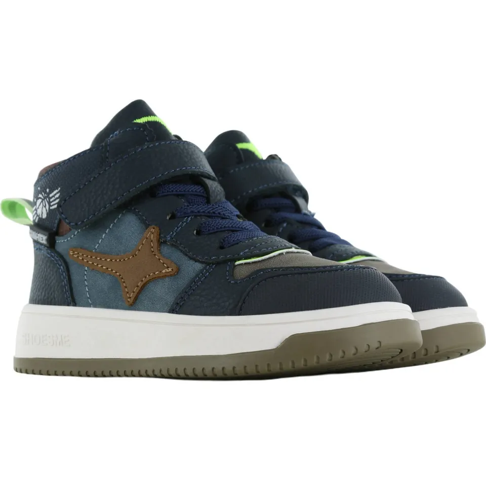 Shoesme hoge sneaker donkerblauw donkerblauw/groen, foto 3