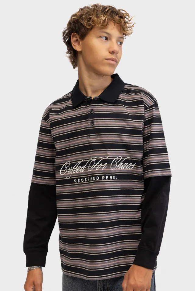 Redefined Rebel gestreepte longsleeve zwart, foto 4