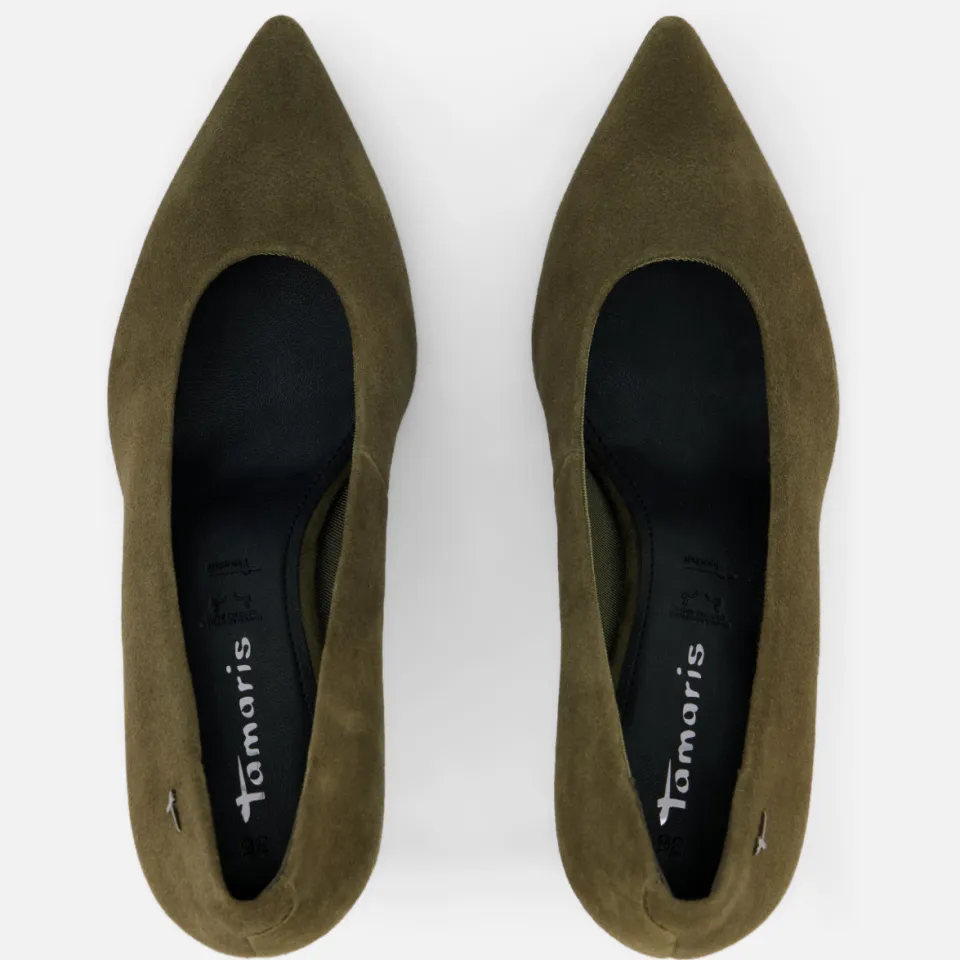 Tamaris pumps groen, foto 4