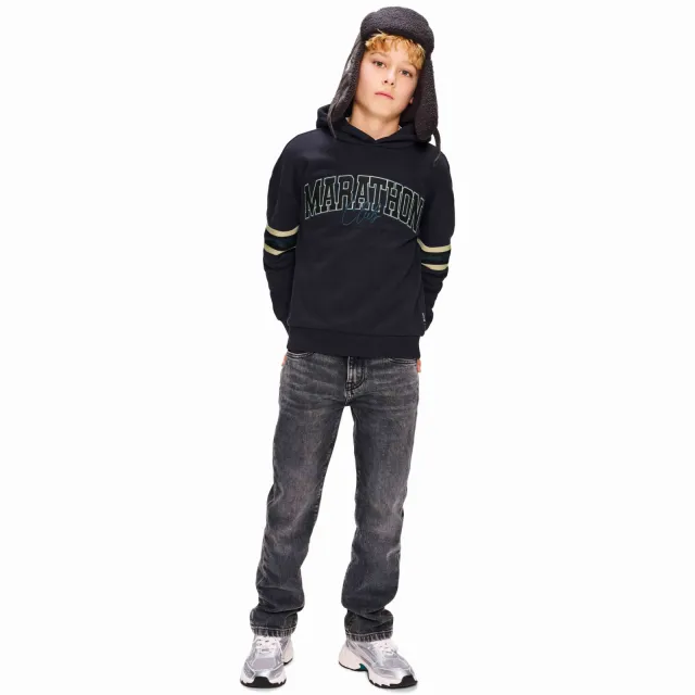 Retour Jeans hoodie met tekst - grijs Donkergrijs