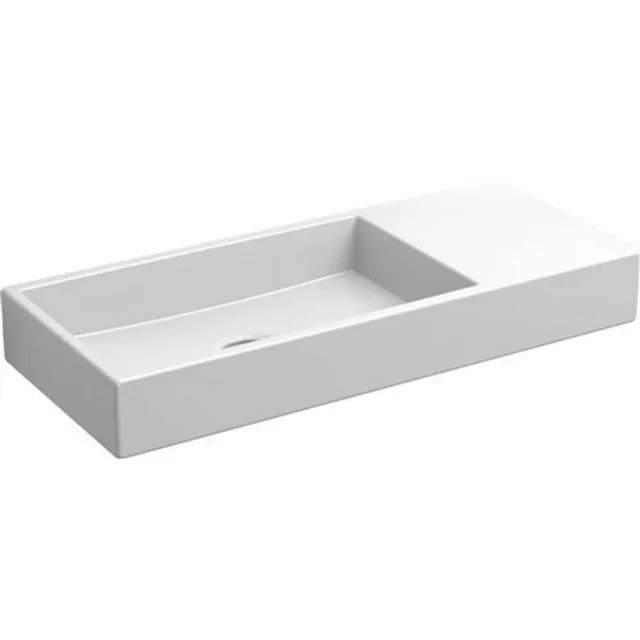 Clou Fontein Clou Mini Wash Me 45x19x6 cm Rechts Keramiek Glans Wit Clou