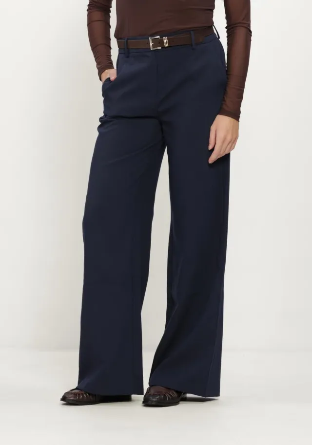 Freebird Dames Broeken Lolani Wide - Donkerblauw