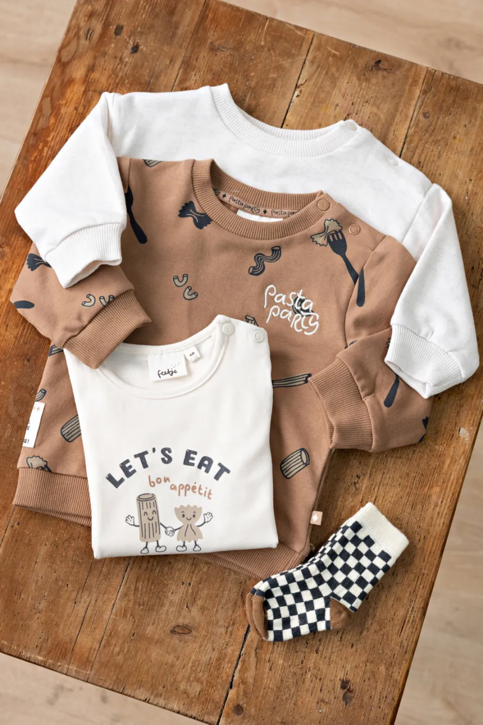 Feetje sweater met print - camel, foto 4