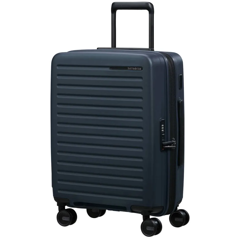 Samsonite Restackd Spinner handbagagekoffer donkerblauw, foto 5