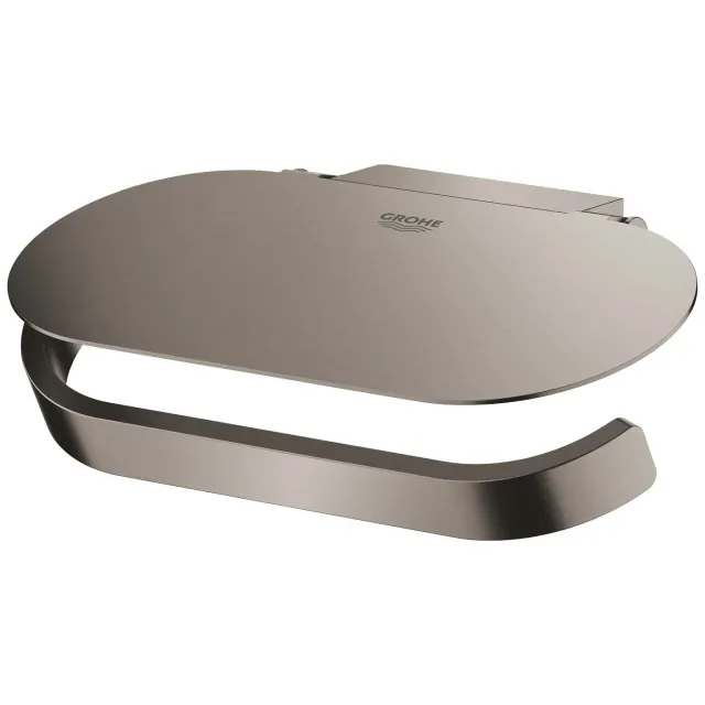 Grohe Selection toiletrolhouder met deksel hard graphite Donker Grijs