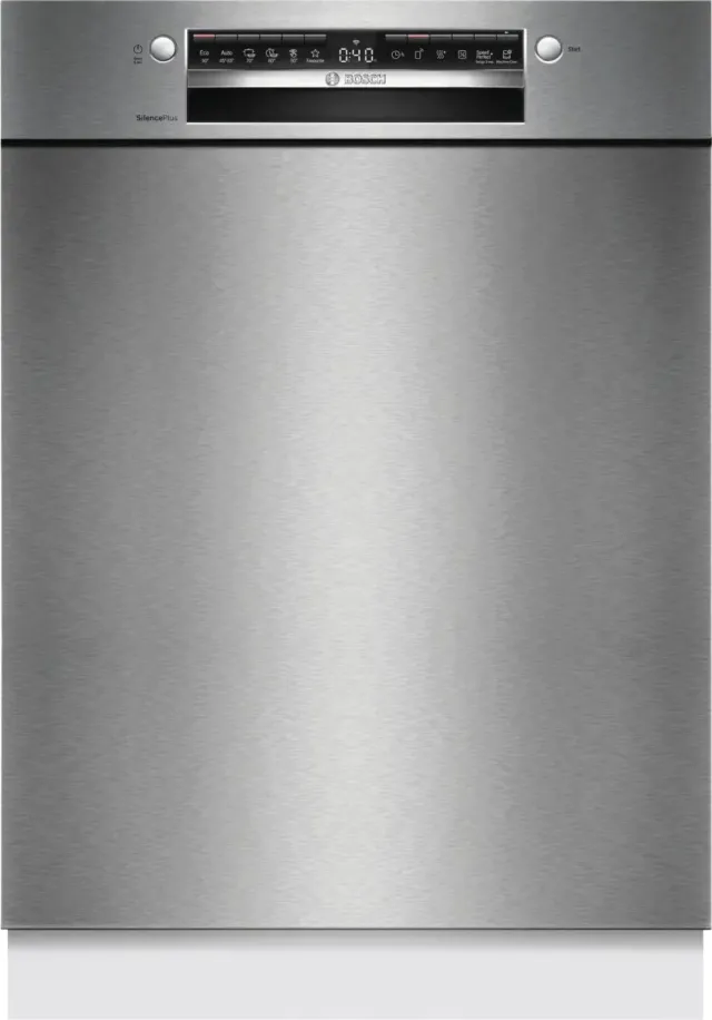 Bosch SMU4ECS28E onderbouw vaatwasser geborsteld staal, foto 2