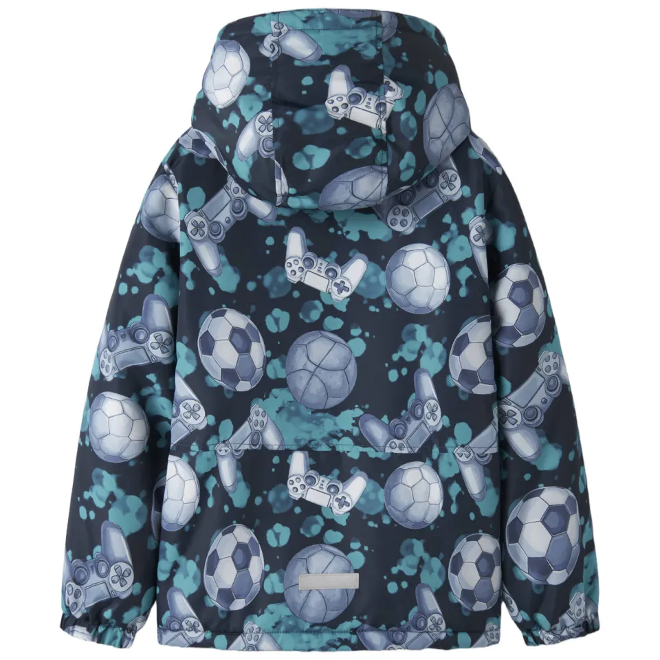 NAME IT tussenjas met print donkerblauw donkerblauw/lichtblauw, foto 2