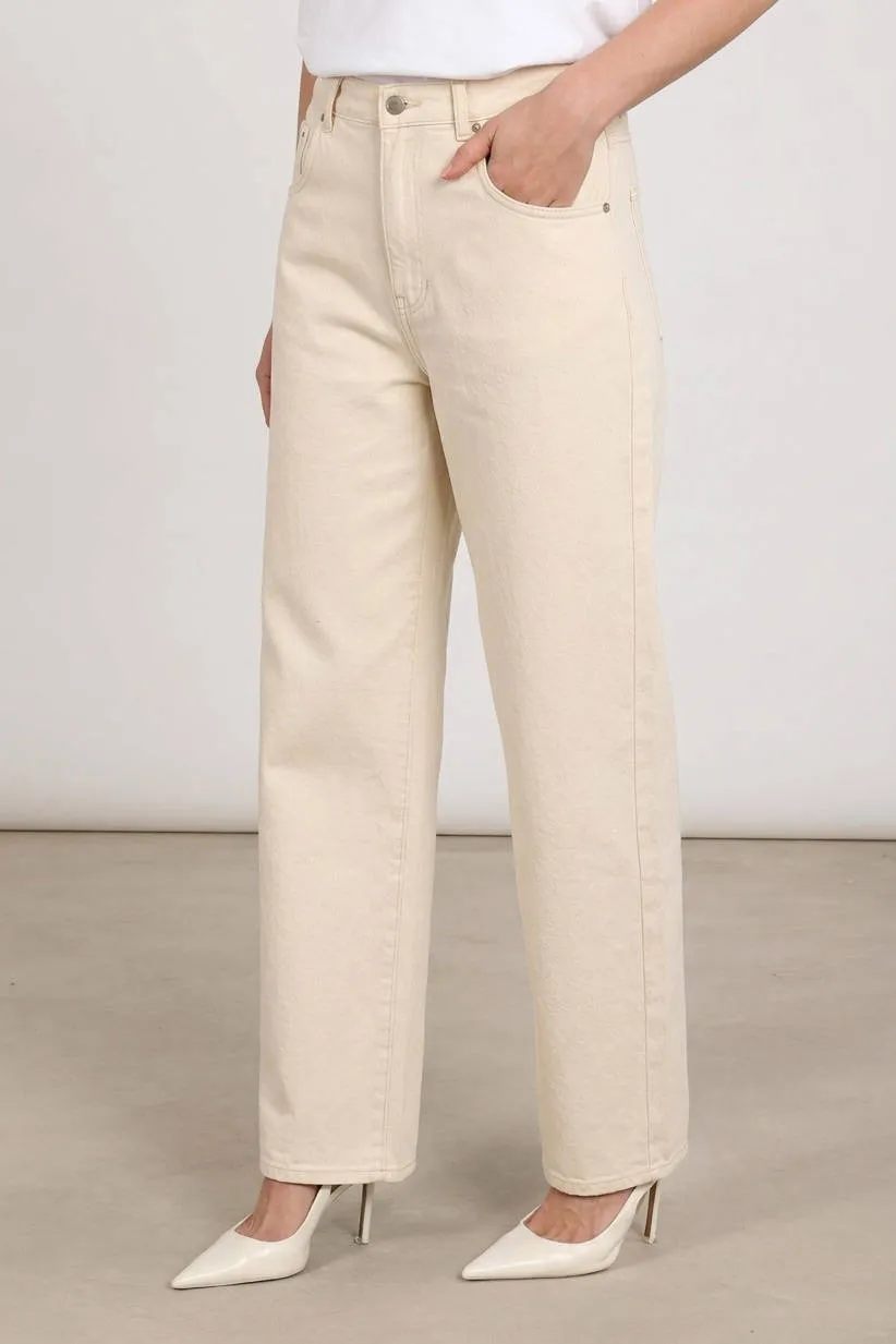 NUKUS wide leg jeans - ecru, foto 4
