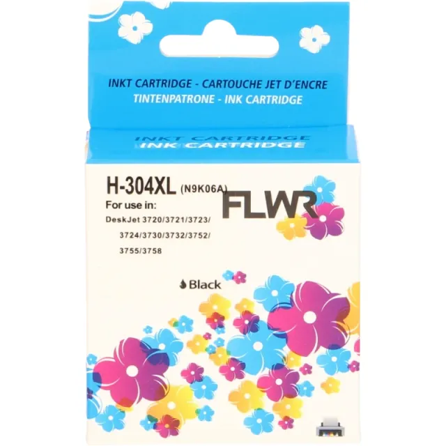 FLWR HP 304XL zwart (Huismerk (remanufactured))