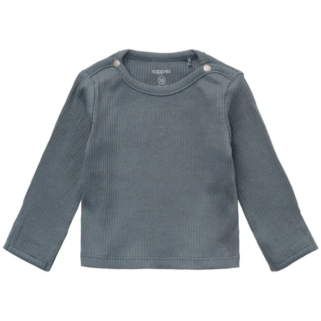 Noppies baby longsleeve ronde hals blauw