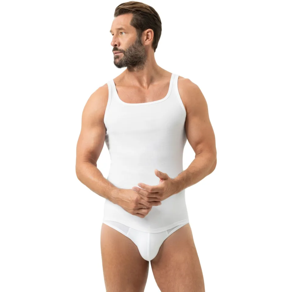 T-shirt Mey Noblesse Athletic Singlet Wit, foto 2