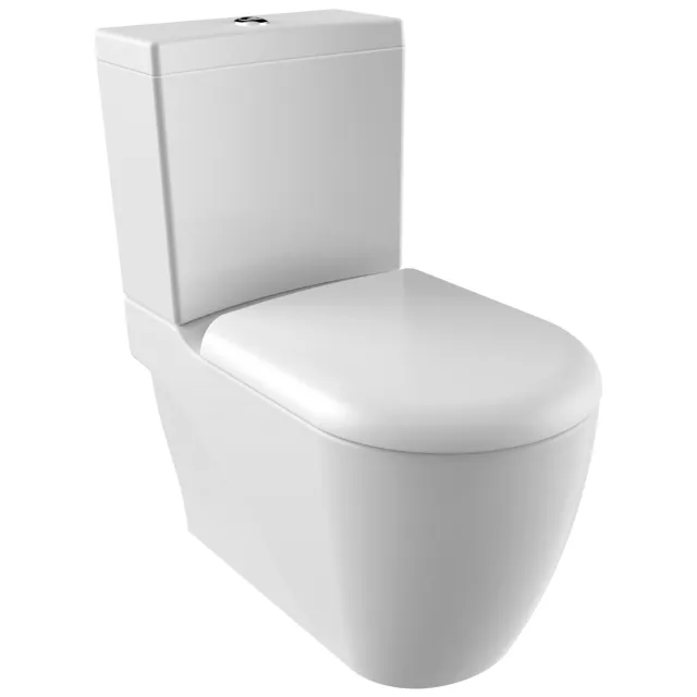 Boss & Wessing Toiletpot Staand BWS Grande Onder En Muur Aansluiting Wit