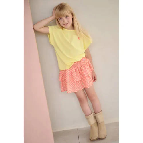 Nono T-shirt met backprint geel, foto 4