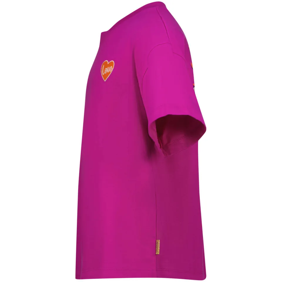 Vingino t-shirt met backprint fuchsia, foto 4