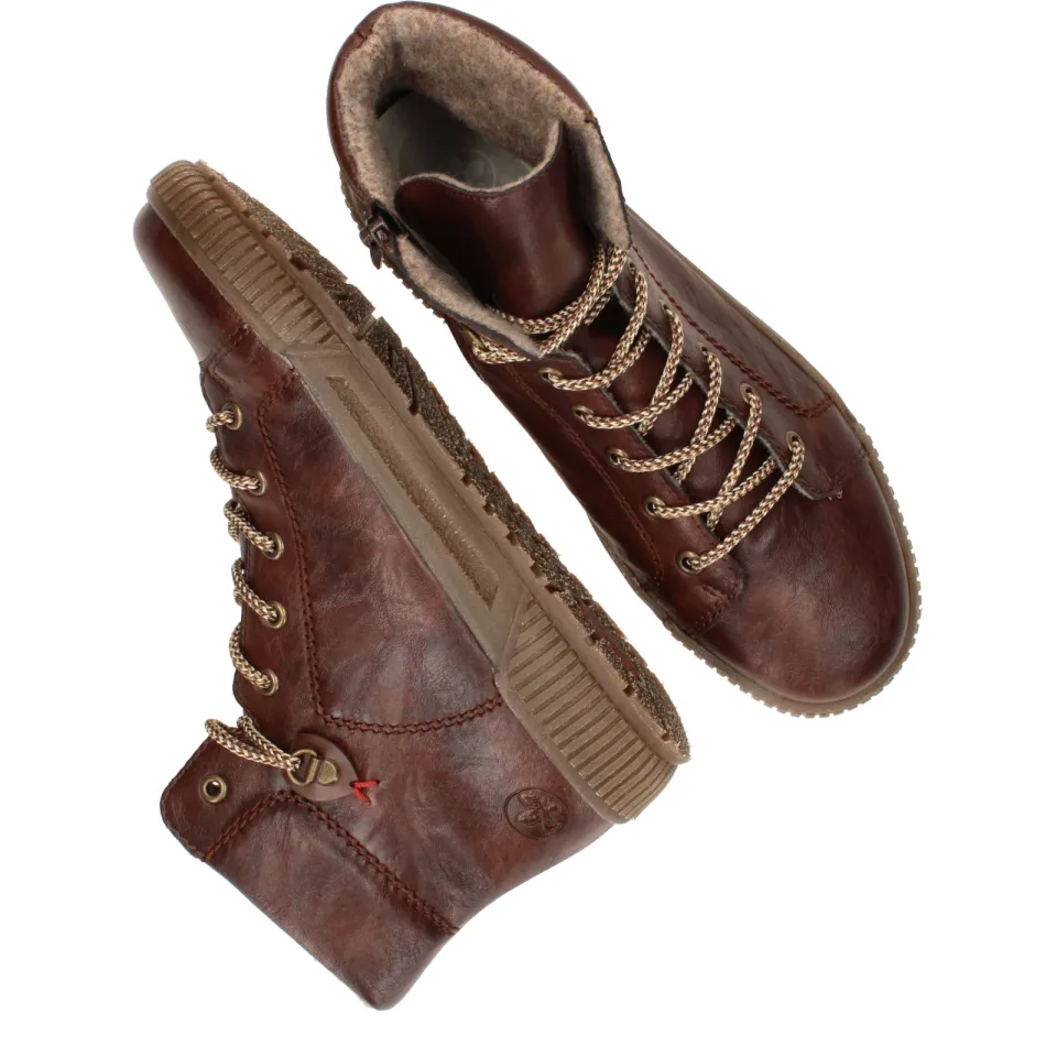 Rieker veterboots hoog cognac, foto 8