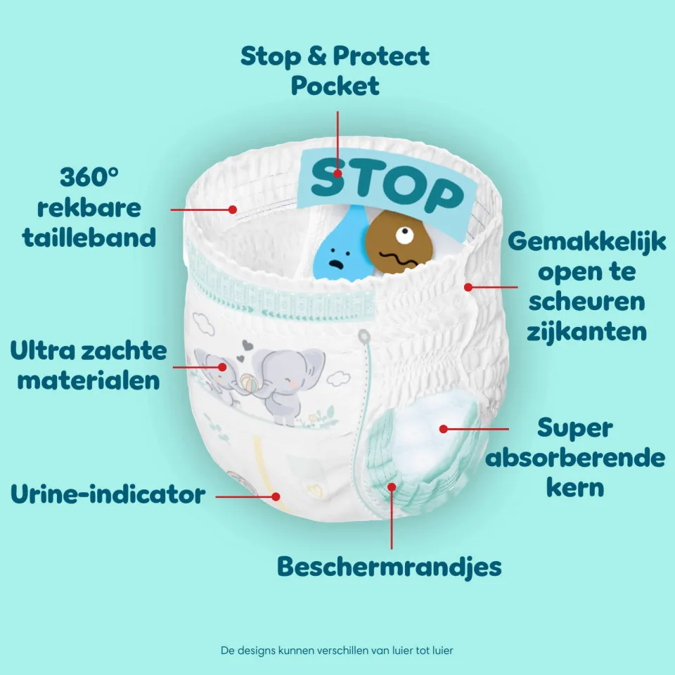 Pampers Premium Protection luierbroekjes maat 4 168 stuks, foto 7