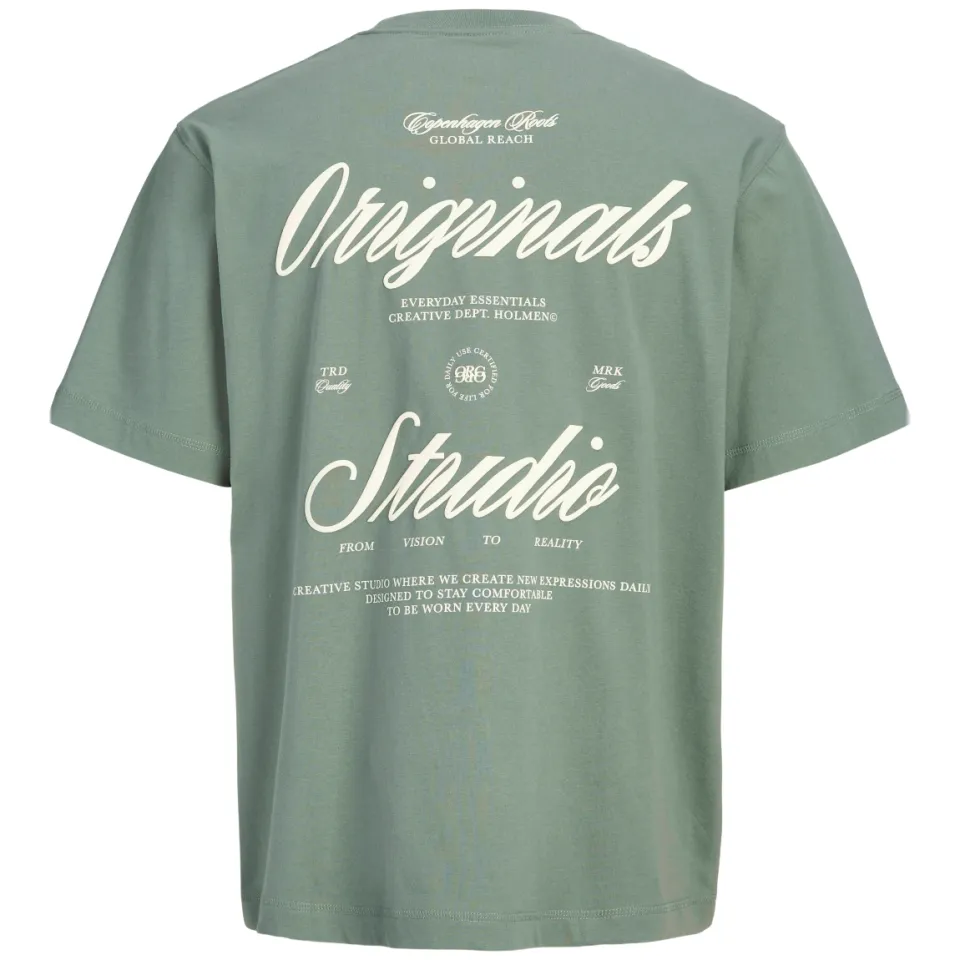 Jack & Jones JORNORREBRO t-shirt met backprint groen, foto 4
