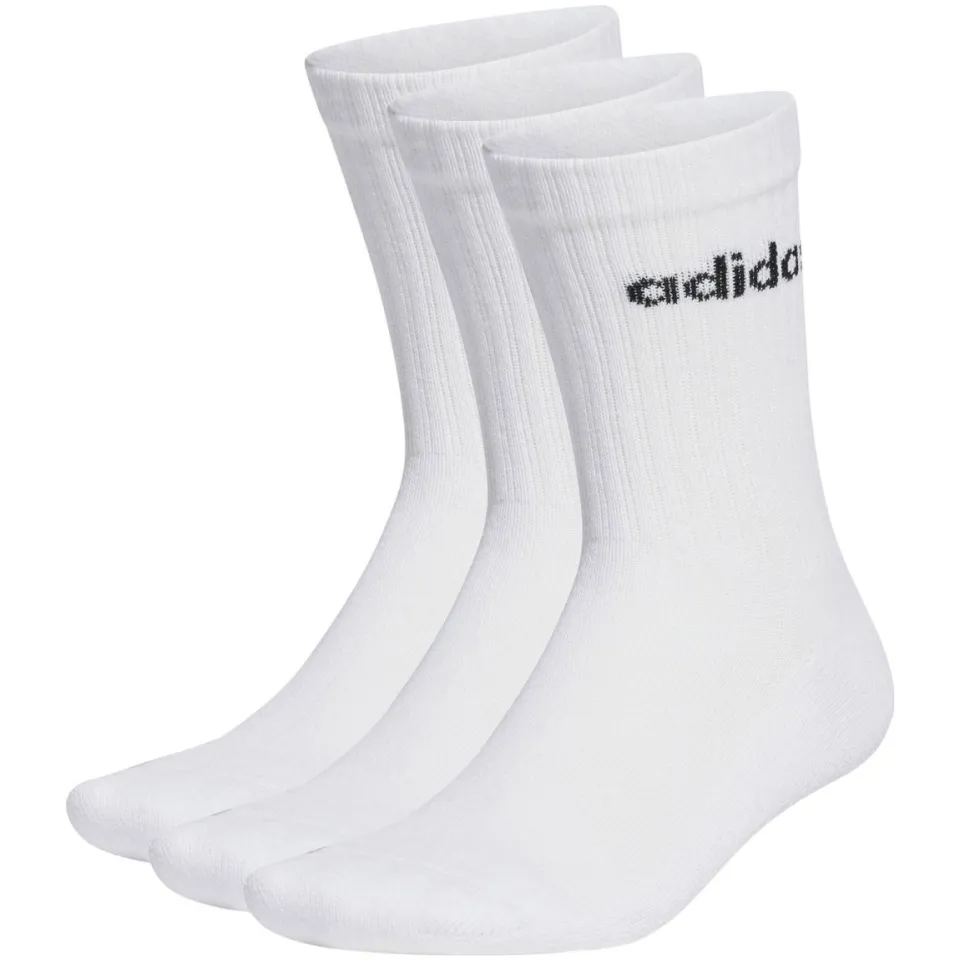 Adidas Cushioned Linear Crew sokken wit 3-pack, foto 2