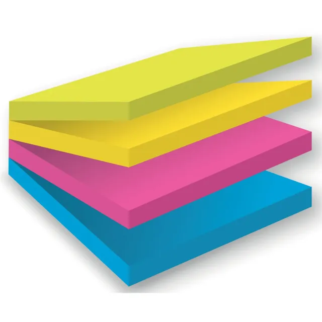 Post-It Memoblok post-it 2014 super sticky 76x76mm smart Kubus rio 300 vel blauw