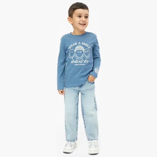 s.Oliver longsleeve met print blauw, foto 4