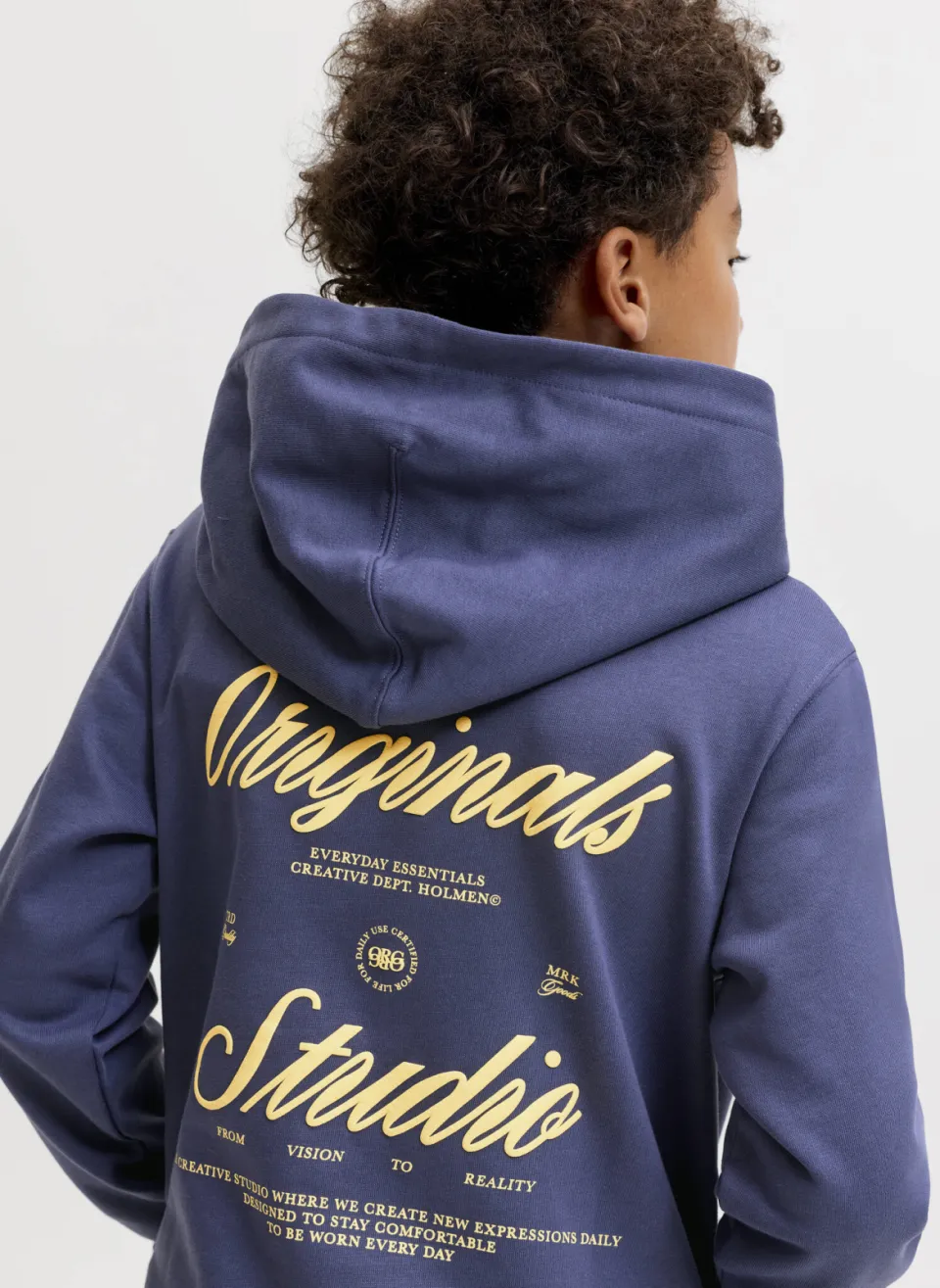 Jack & Jones JUNIOR hoodie met backprint - blauw, foto 6