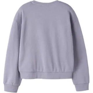 NAME IT KIDS sweater met tekst - lila Paars Tekst, foto 2