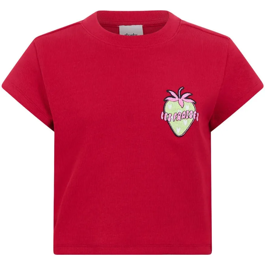 Shoeby t-shirt met logo rood, foto 2
