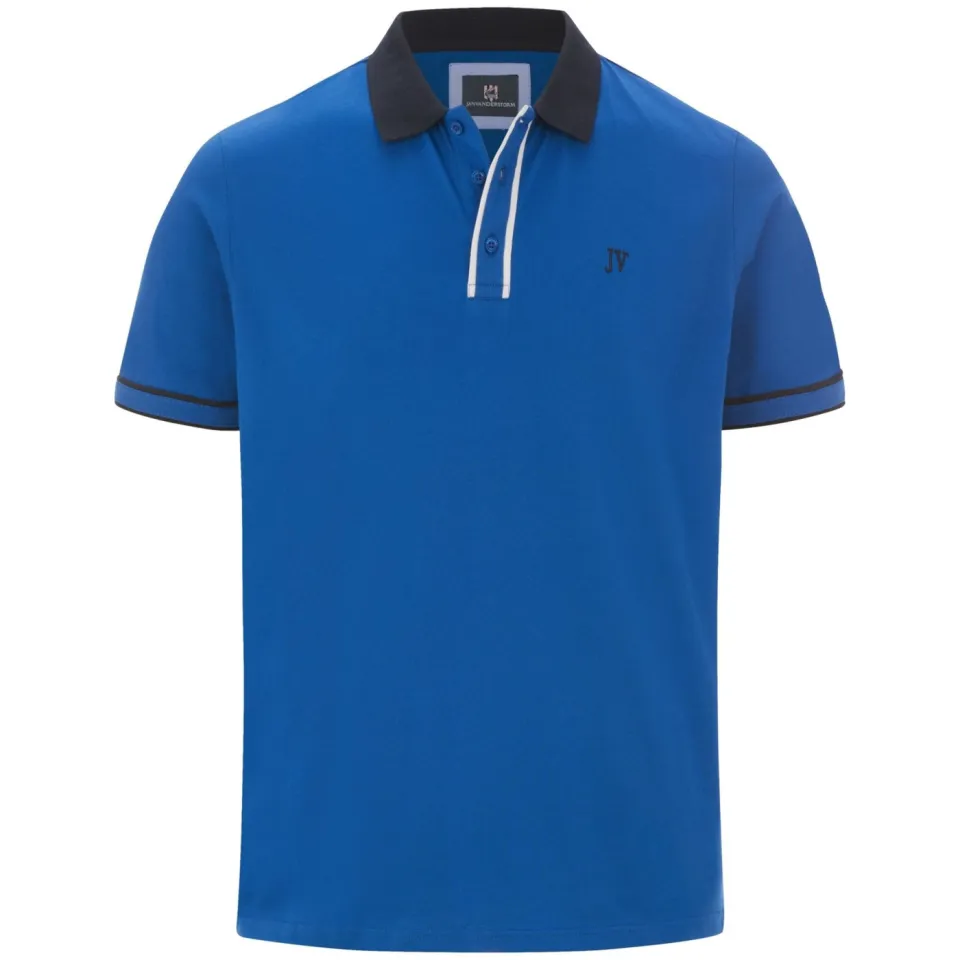 Jan Vanderstorm polo Plus Size ISFRIED blauw, foto 2