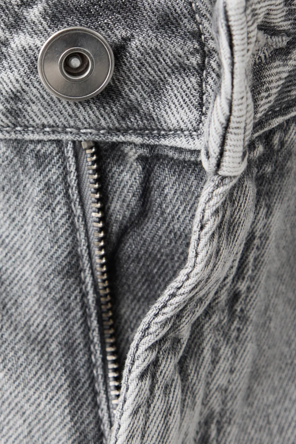 Mango TEEN wide leg jeans - grijs denim, foto 4