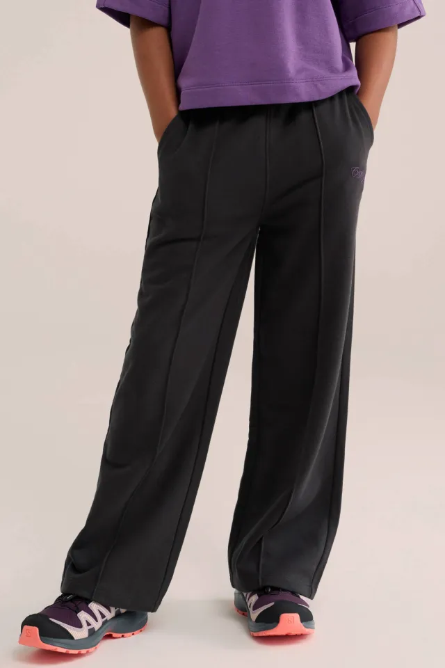WE Fashion wide leg joggingbroek antraciet, foto 3