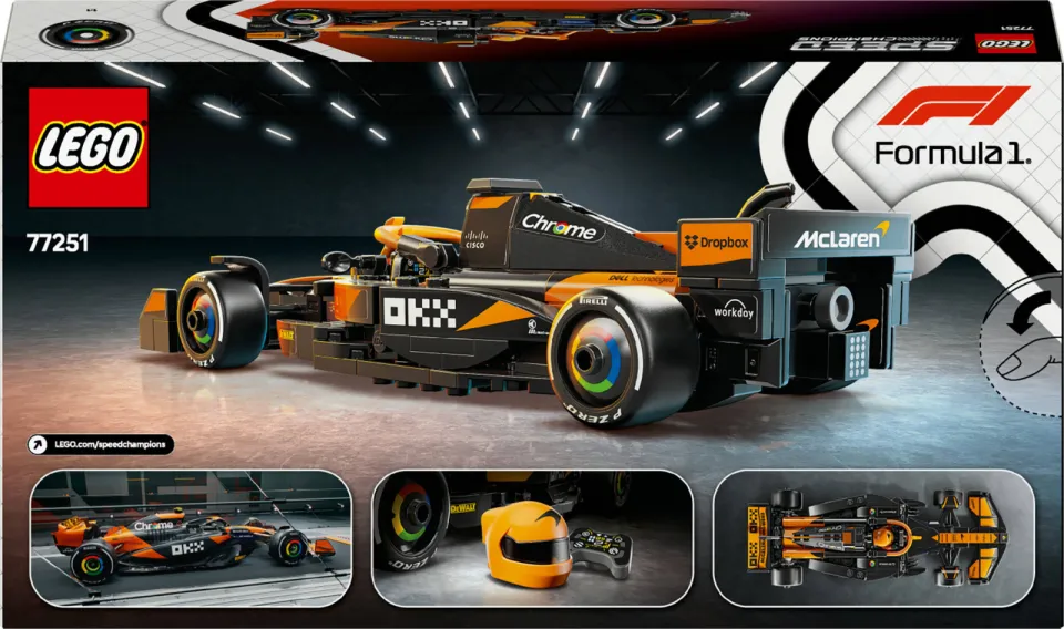 Lego Speed Champions McLaren F1® Team MCL38 racewagen 77251, foto 4