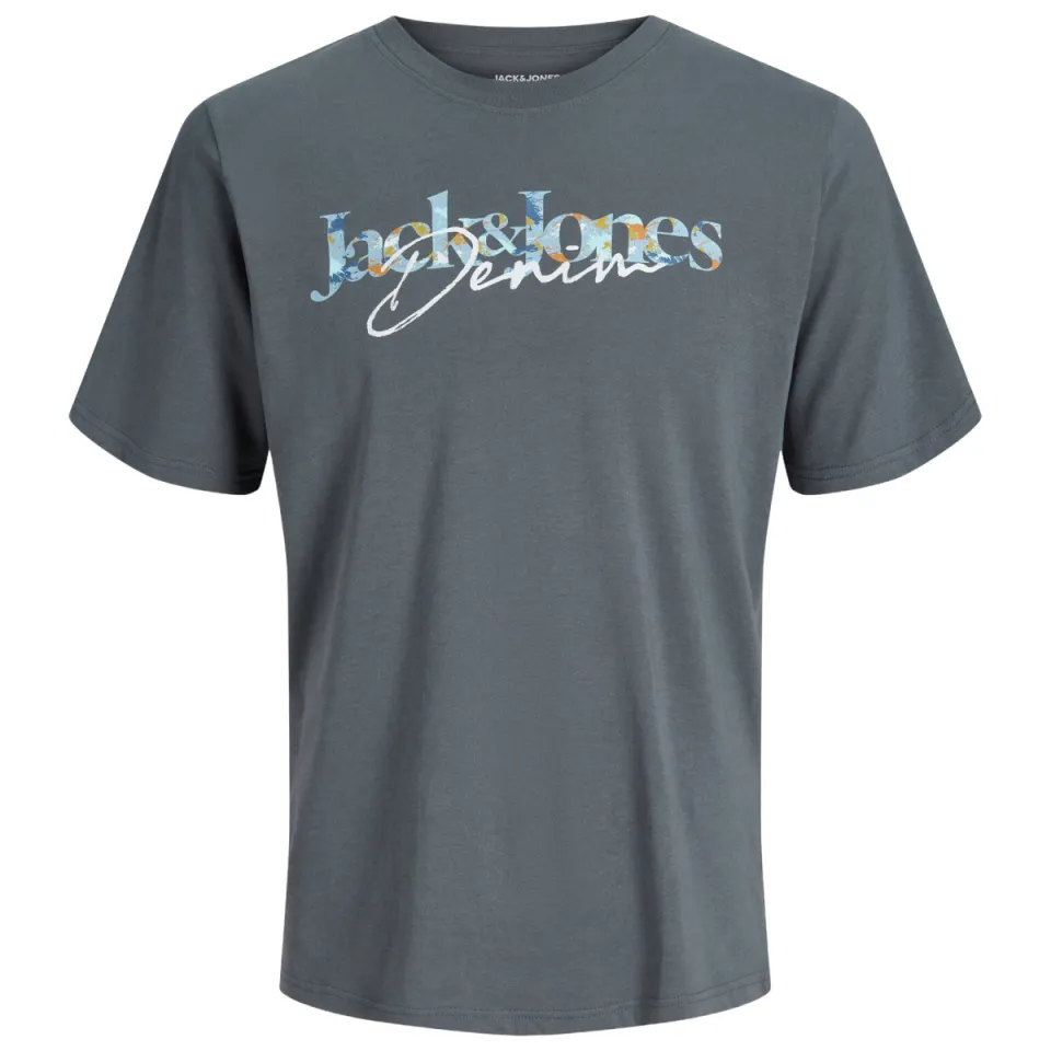 Jack & Jones t-shirt met logoprint grijs, foto 2