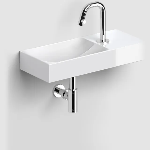 Clou Fonteinset Clou Vale Incl. Toebehoren 7x45 Cm Glanzend Wit