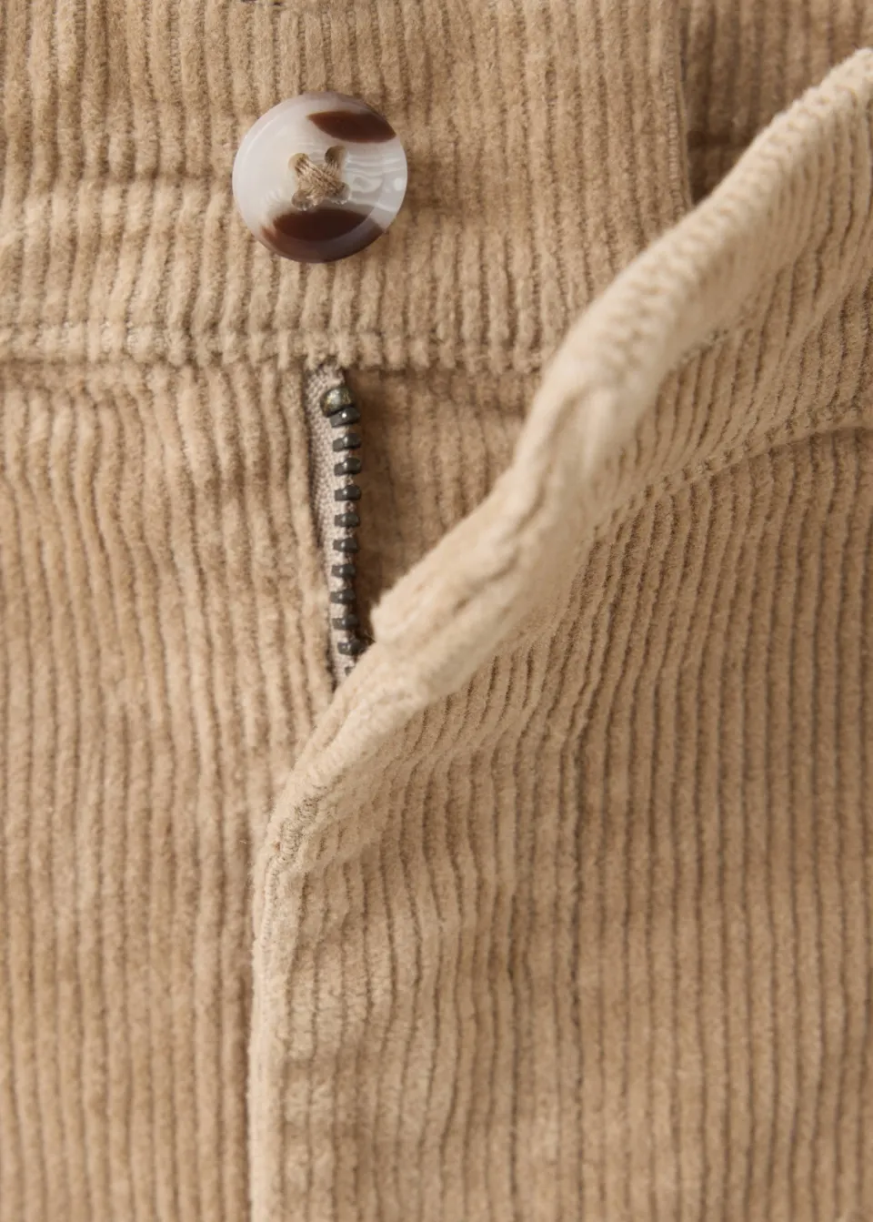 Mango Kids corduroy korte rok beige, foto 6