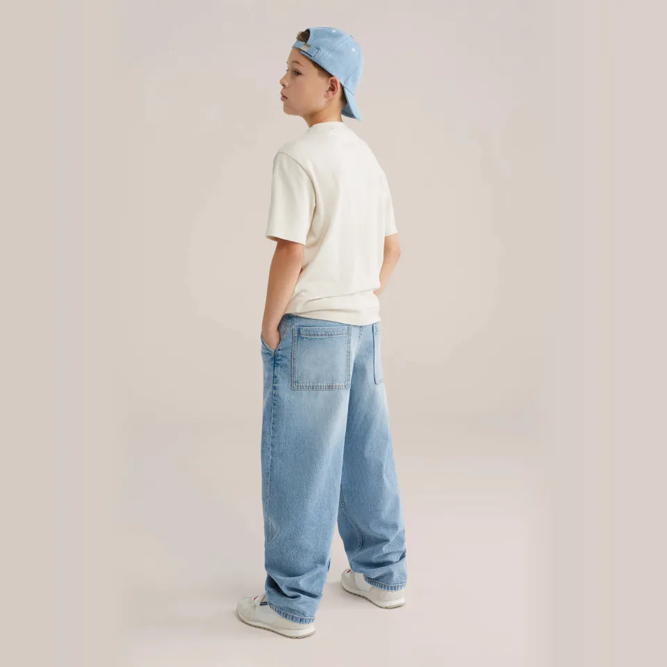 WE Fashion Blue Ridge baggy jeans medium blue denim, foto 5