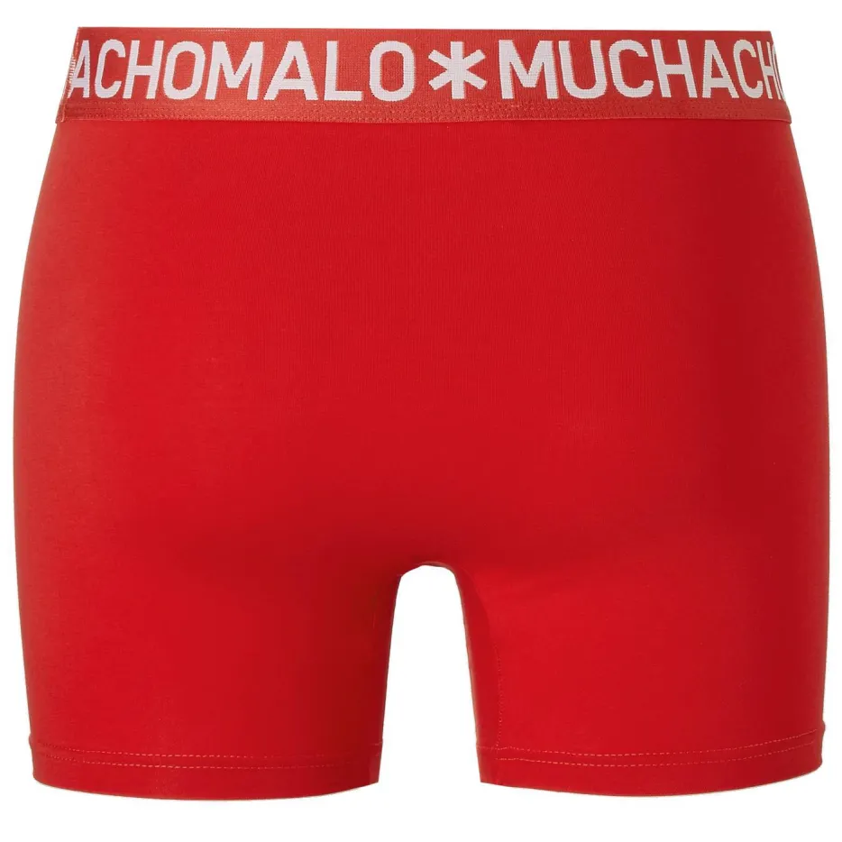 Muchachomalo Solid boxershorts 4-pack zwart/groen/blauw/rood, foto 5