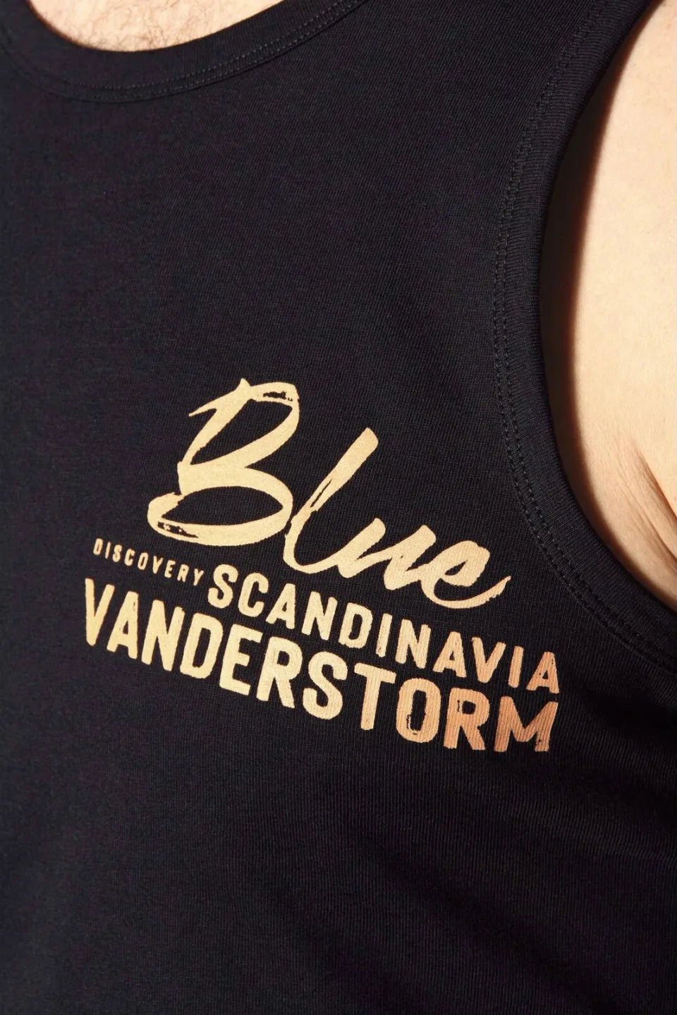 Jan Vanderstorm FELTON tanktop zwart, foto 4
