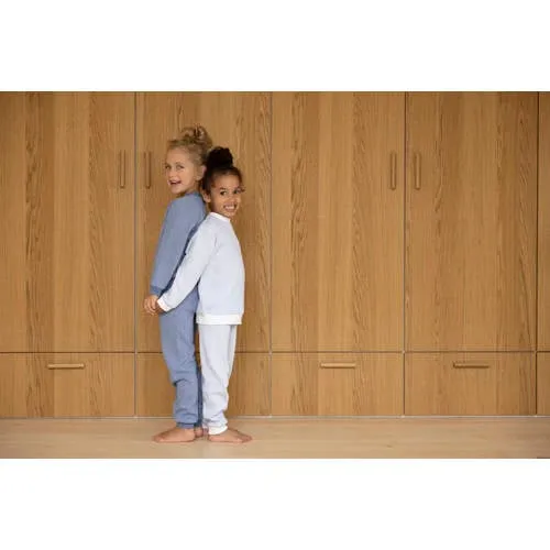 Feetje wafel pyjama blauw, foto 6