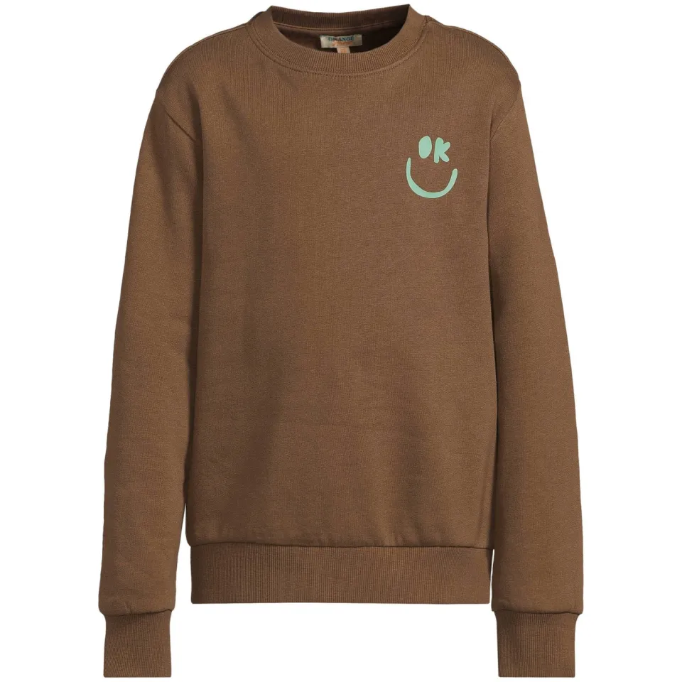 Orange Stars sweater met print - donkerbruin, foto 3