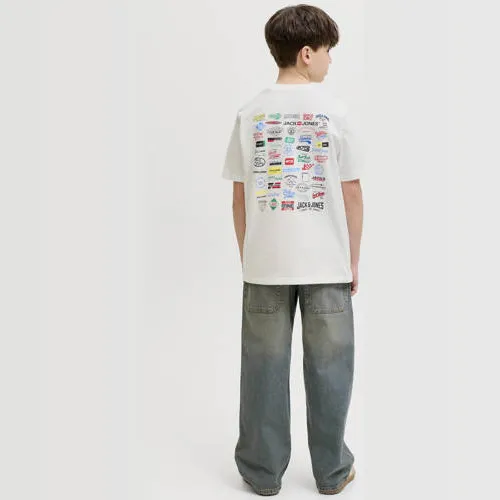 Jack & Jones t-shirt met backprint wit, foto 4