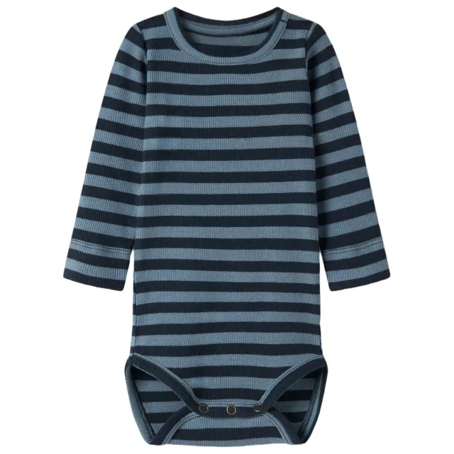 NAME IT BABY gestreepte romper - donkerblauw, foto 2