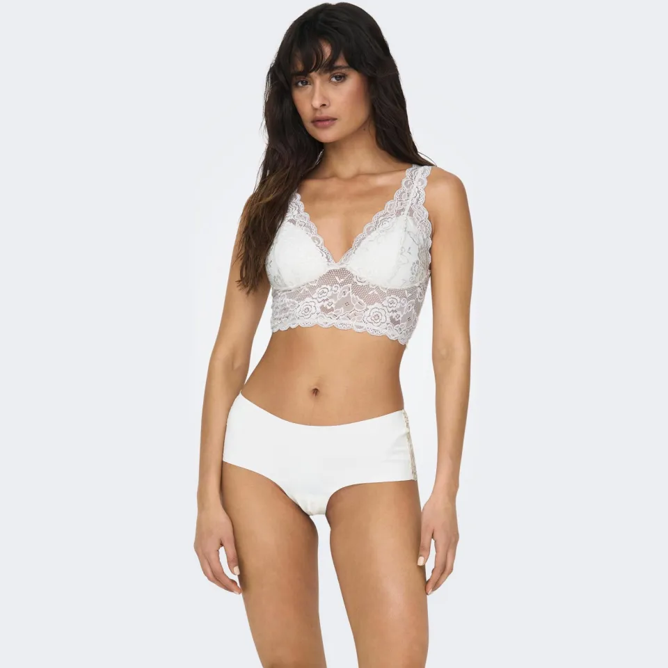 Only ONLCHLOE voorgevormde bralette gebroken wit